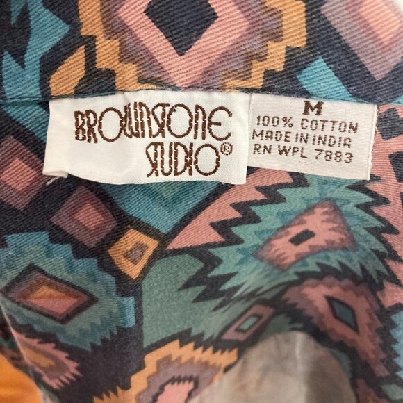 Vintage Brownstone Studio Southwestern Jacket Womens Medium Aztec Pattern - Picture 4 of 8